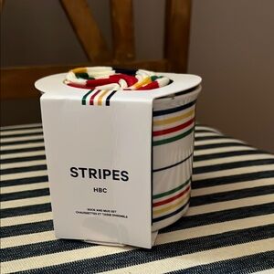 HBC Striped Sock and Mug Set